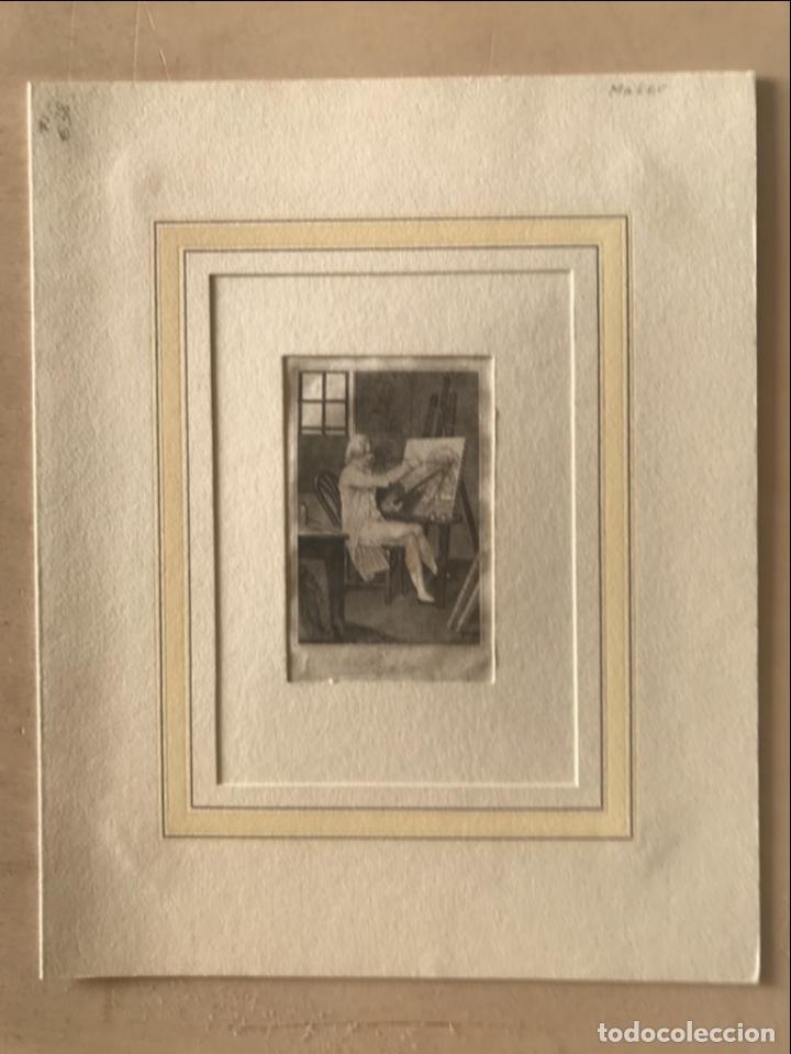 Arte: Pintor en su estudio, 1815. An&oacute;nimo - Foto 2