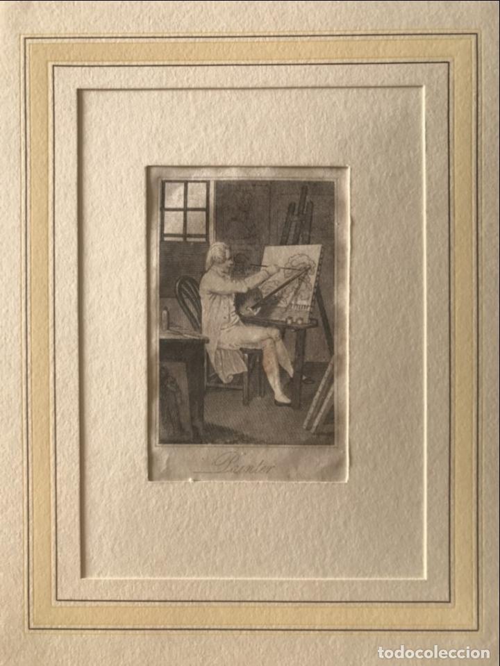 Arte: Pintor en su estudio, 1815. An&oacute;nimo - Foto 1
