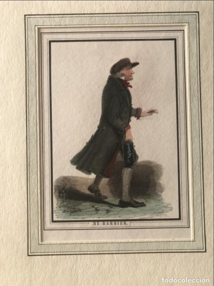 Arte: El barbero, 1841. An&oacute;nimo - Foto 2