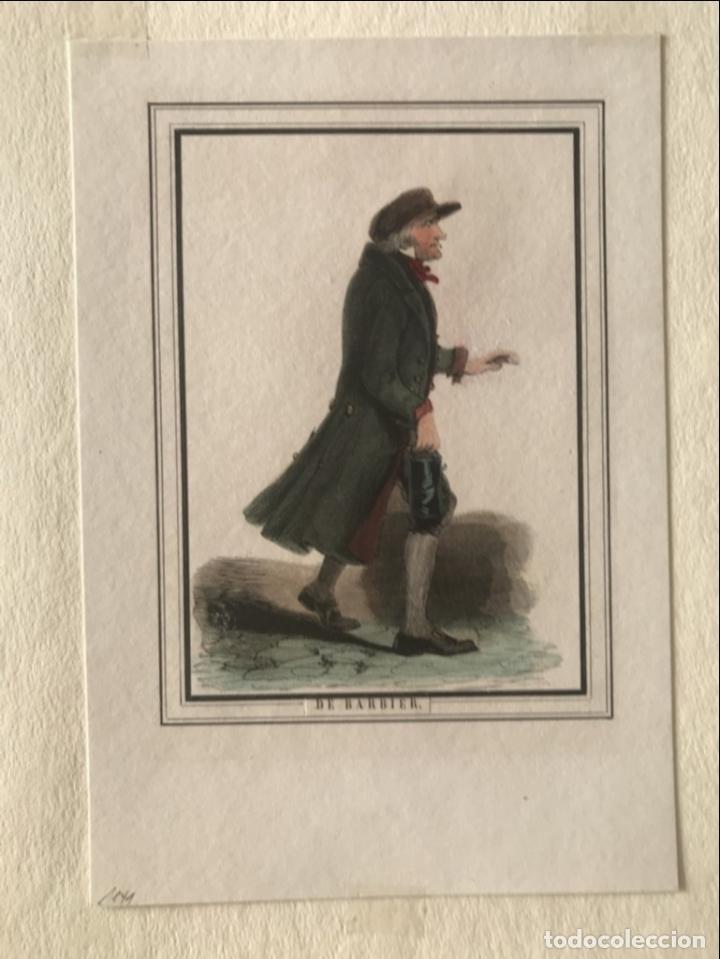 Arte: El barbero, 1841. An&oacute;nimo - Foto 3