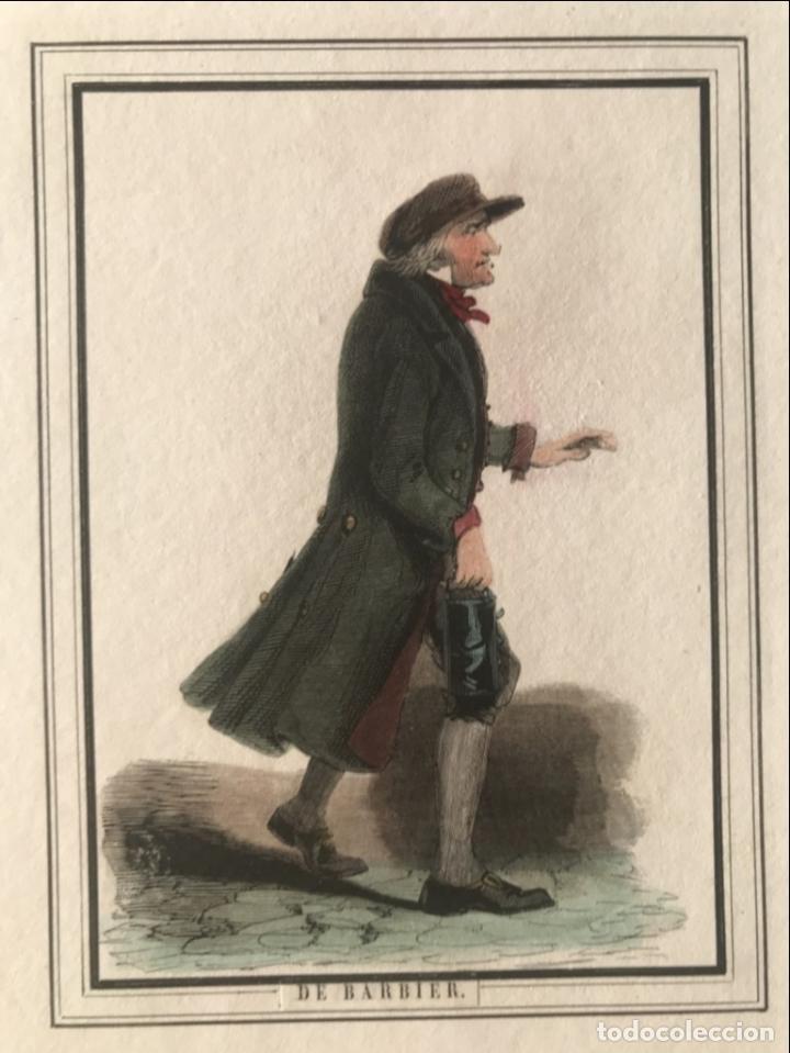 Arte: El barbero, 1841. An&oacute;nimo - Foto 1