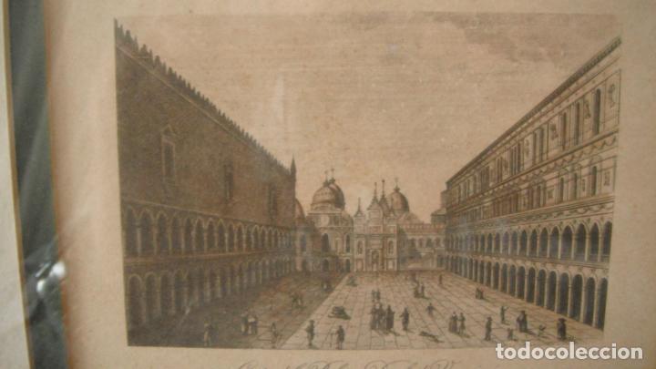 Arte: LAMINA DE LA CORTE DEL PALACIO DUCAL DE VENECIA - Foto 2