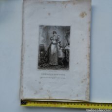 Arte: GRABADO DEL S.XIX LA EMPERATRIZ BEATRIZ Y EL EMPERADOR DE ROMA. GERARD PINXIT. LANGLOIS S.C. 1822¿