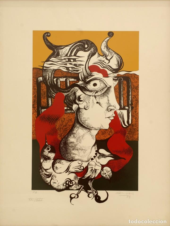 Arte: Serigraf&iacute;a de Jos&eacute; D&iacute;az Oliva - Foto 1