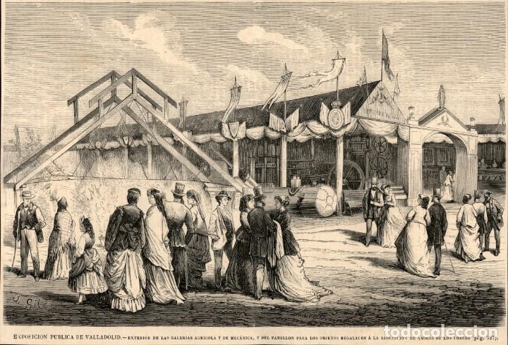 Art: 1871 - Exposicion publica de Valladolid . Galerias agricola y mecanica - La Ilustraci&oacute;n Espa&ntilde;ola