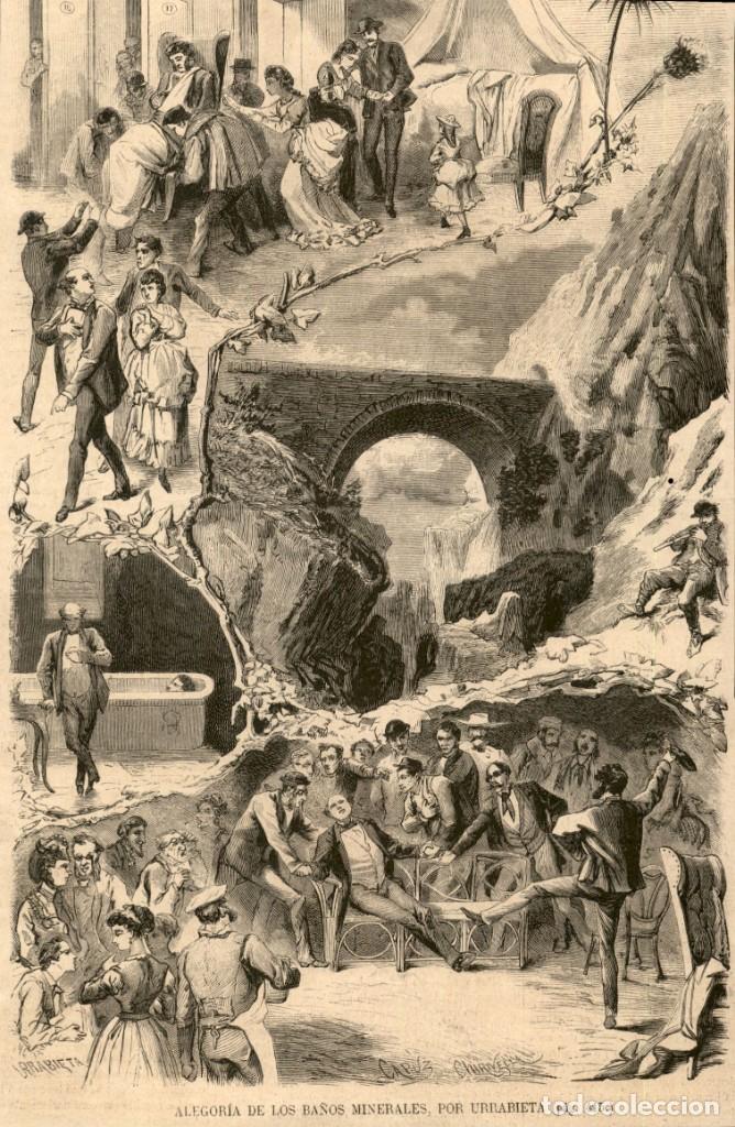 Art: 1871 - Alegoria de los ba&ntilde;os minerales de Urrabieta - La Ilustraci&oacute;n Espa&ntilde;ola