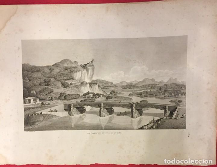 Arte: GRABADO AL ACERO DE PONT DE LA LO&Uuml;E, BOVINET PRINCIPIO SIGLO XIX