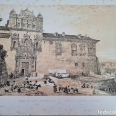 Arte: GRABADO TOLEDO PUERTA DEL HOSPITAL DE SANTA CRUZ GENARO PEREZ VILLAMIL 1844. Lote 269458233