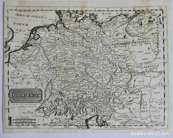 Art: ANTIGUO MAPA GERMANY PUBLISHED AT BERLIN - 25,7 X 20,5 CM