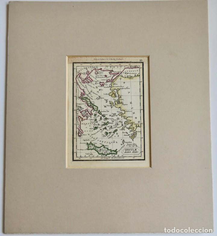 Arte: 1832 Murphy Map - Insulae Maris Aegaei Ancient Greece Aegean Sea Cyclades Naxos
