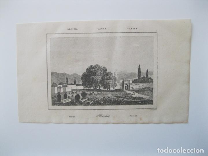 Art: Vista de la ciudad de Blida (Argelia, &Aacute;frica), 1850.Lemaitre