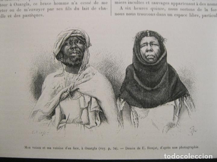 Arte: Nativos de Ourgla (Argelia, &Aacute;frica), 1881. Ronjat