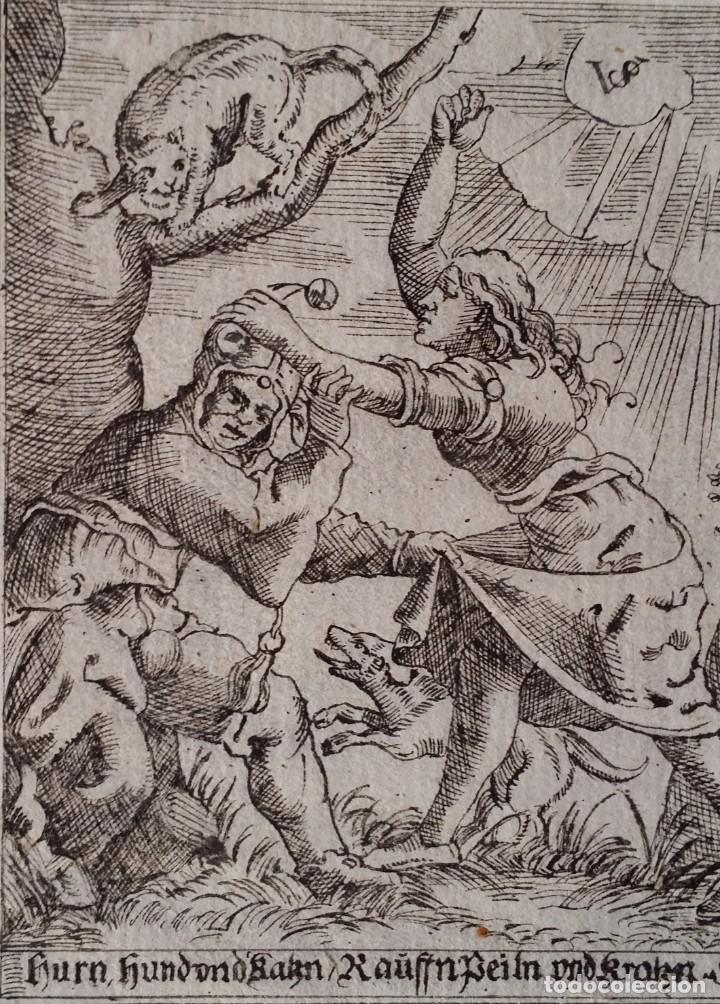 Arte: Virgil Solis (1514-1562) Pelea de Rameras - Foto 5