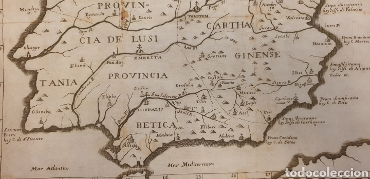 Arte: Gran grabado de un mapa de los obispados y provincias de España de entre 1700 a 1800 - Foto 3 - 275722173