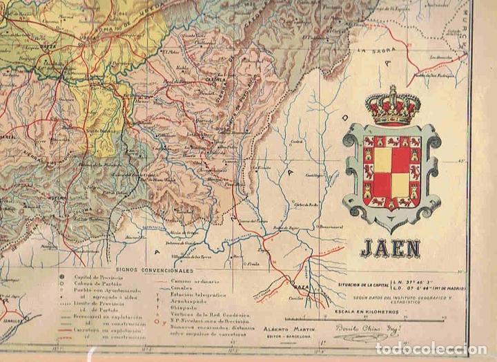 Kunst: ESPA&Ntilde;A REGIONAL.Cartas Corogr&aacute;ficas de Benito Chias y Carb&oacute;. JAEN. - Ceferino Rocafort y Casimiro Da
