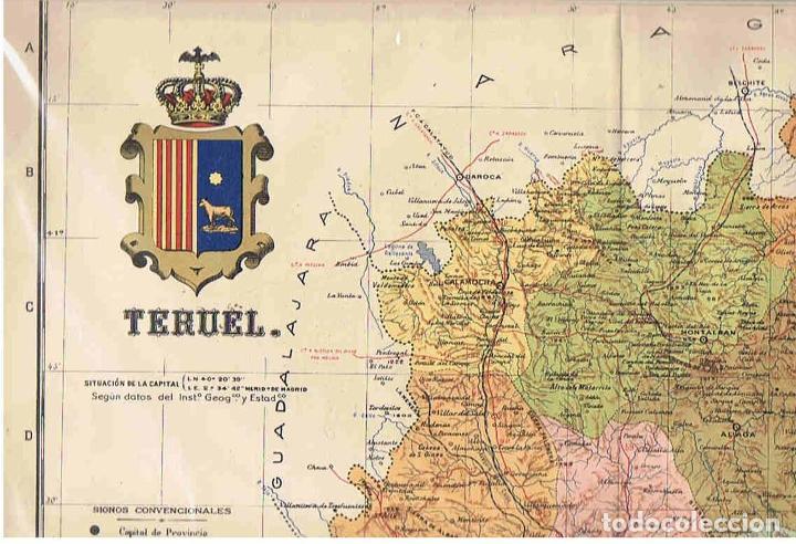 Kunst: ESPA&Ntilde;A REGIONAL.Cartas Corogr&aacute;ficas de Benito Chias y Carb&oacute;. TERUEL. - Ceferino Rocafort y Casimiro