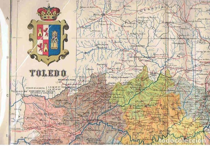 Kunst: ESPA&Ntilde;A REGIONAL.Cartas Corogr&aacute;ficas de Benito Chias y Carb&oacute;. TOLEDO. - Ceferino Rocafort y Casimiro