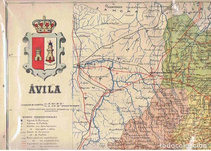 Kunst: ESPA&Ntilde;A REGIONAL.Cartas Corogr&aacute;ficas de Benito Chias y Carb&oacute;. AVILA. - Ceferino Rocafort y Casimiro D