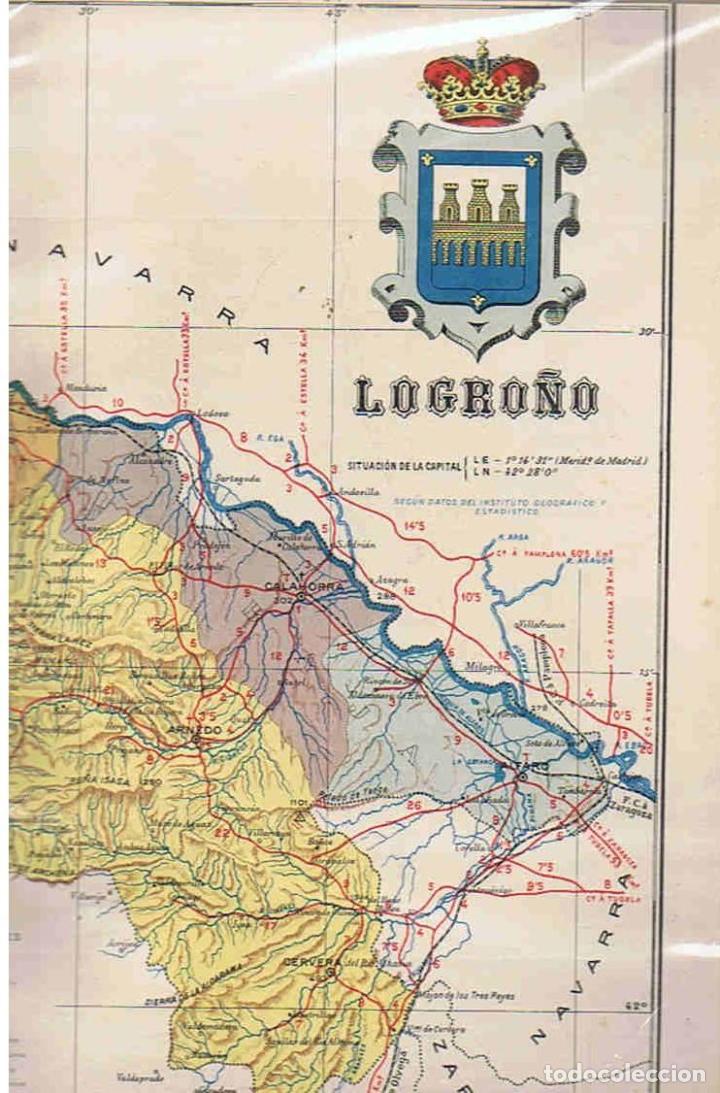 Kunst: ESPA&Ntilde;A REGIONAL.Cartas Corogr&aacute;ficas de Benito Chias y Carb&oacute;. LOGRO&Ntilde;O. - Ceferino Rocafort y Casimiro