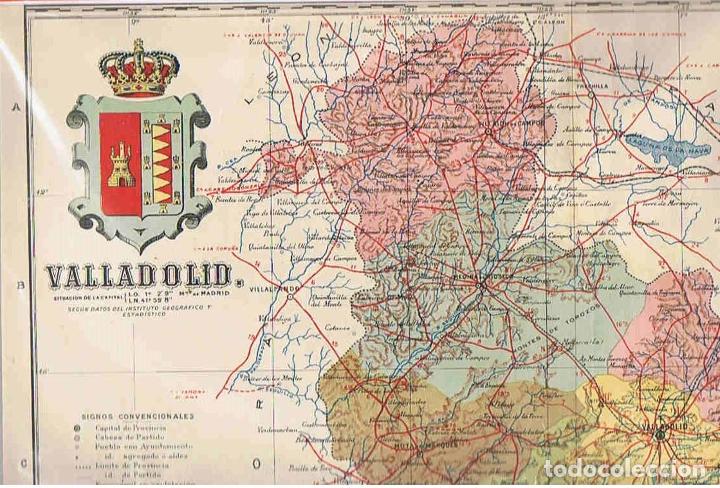 Kunst: ESPA&Ntilde;A REGIONAL.Cartas Corogr&aacute;ficas de Benito Chias y Carb&oacute;. VALLADOLID. - Ceferino Rocafort y Casim
