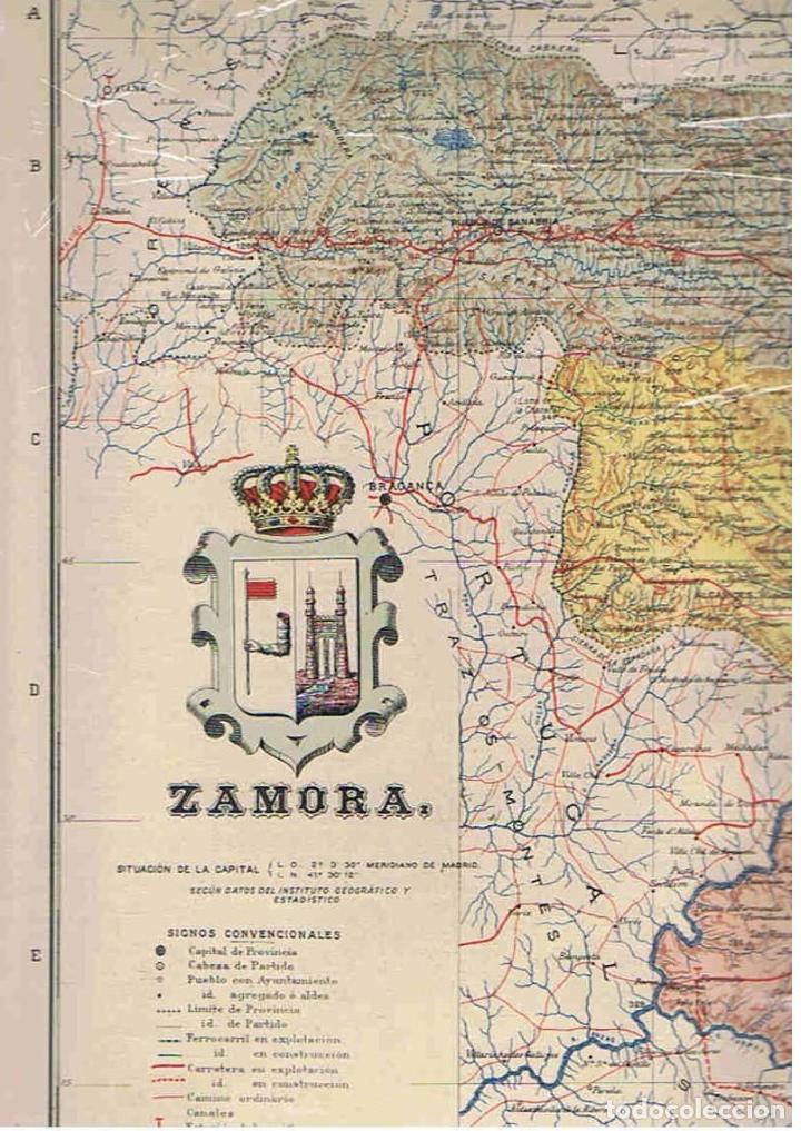 Kunst: ESPA&Ntilde;A REGIONAL.Cartas Corogr&aacute;ficas de Benito Chias y Carb&oacute;. ZAMORA. - Ceferino Rocafort y Casimiro