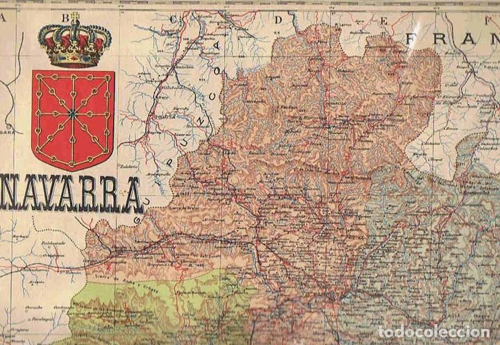 Kunst: ESPA&Ntilde;A REGIONAL.Cartas Corogr&aacute;ficas de Benito Chias y Carb&oacute;. NAVARRA. - Ceferino Rocafort y Casimiro