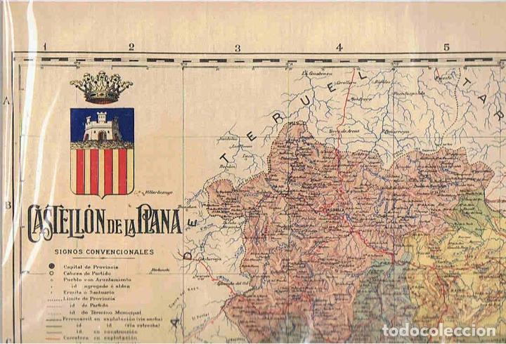 Kunst: ESPA&Ntilde;A REGIONAL.Cartas Corogr&aacute;ficas de Benito Chias y Carb&oacute;. CASTELL&Oacute;N DE LA PLANA. - Ceferino Rocaf