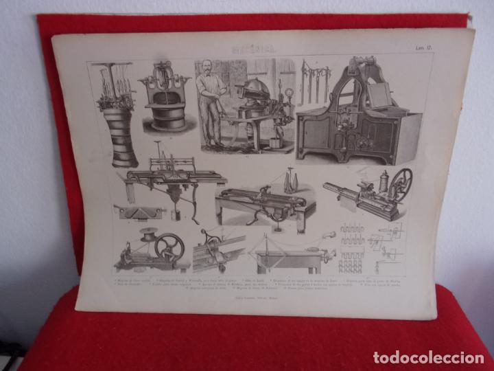 Kunst: grabado,Gras y compa&ntilde;ia,maquinas hacer medias