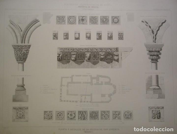 Art: Planta y detalles de la Iglesia de San Lorenzo en Segovia
