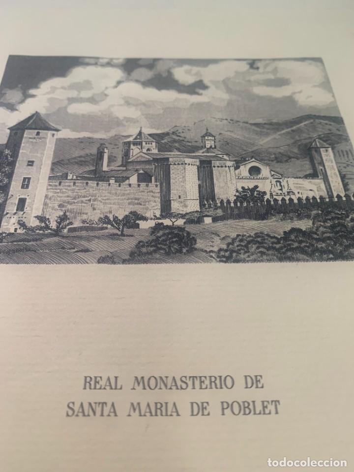 GRABADO REAL MONASTERIO DE SANTA MARÍA DE POBLET (Arte - Grabados - Contemporáneos siglo XX)