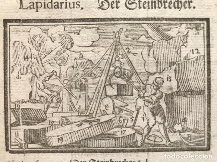 Arte: Canteros trabajando la piedra, 1754. An&oacute;nimo - Foto 5
