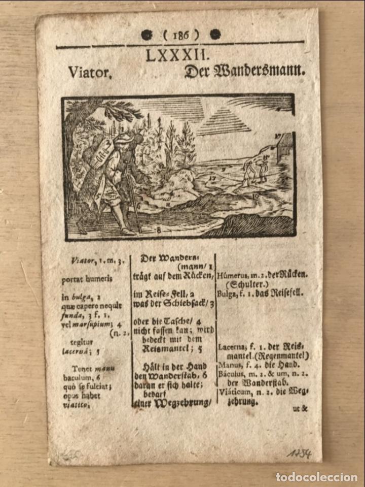 Arte: Caminantes, 1754. An&oacute;nimo - Foto 2