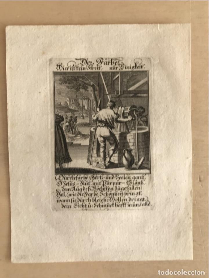 Arte: El oficio de tintorero, 1698. Luyken/Weigel - Foto 2