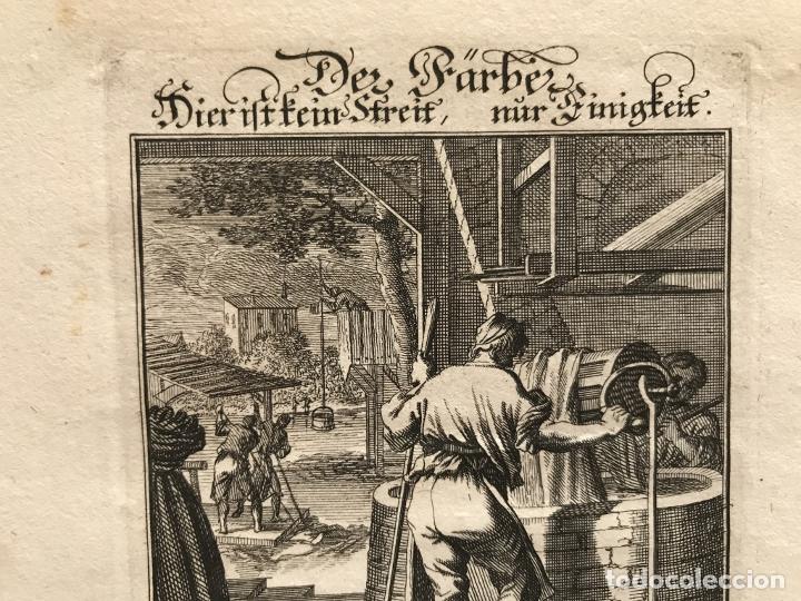 Arte: El oficio de tintorero, 1698. Luyken/Weigel - Foto 3