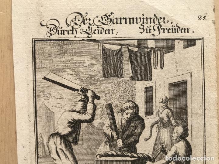 Arte: Hombres preparando telas, 1699. Luyken/Weigel - Foto 4