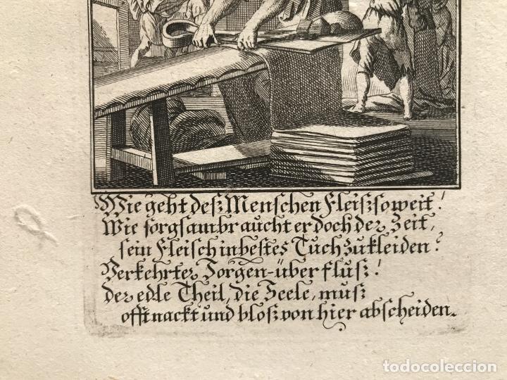 Arte: Trabajando con telas, 1698. Luyken/Weigel - Foto 4