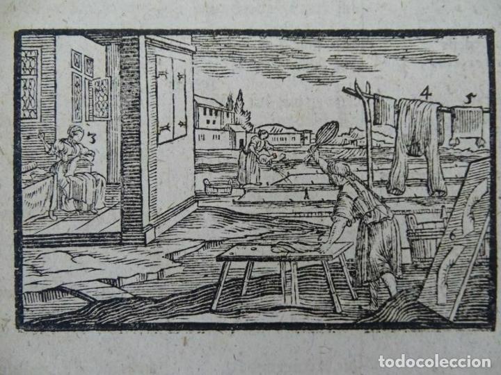 Arte: Mujeres trabajando con telas, 1754. An&oacute;nimo - Foto 4