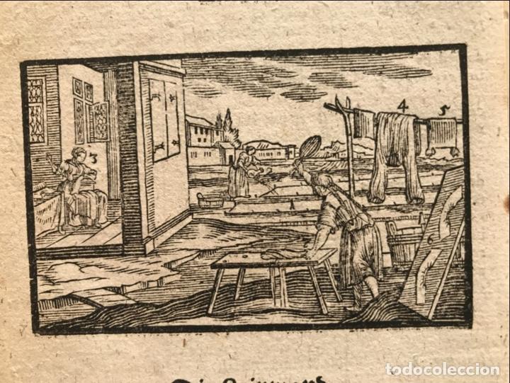 Arte: Mujeres trabajando con telas, 1754. An&oacute;nimo - Foto 1