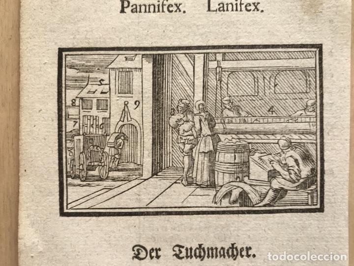Arte: Vendedores de pa&ntilde;os, 1754. An&oacute;nimo - Foto 1