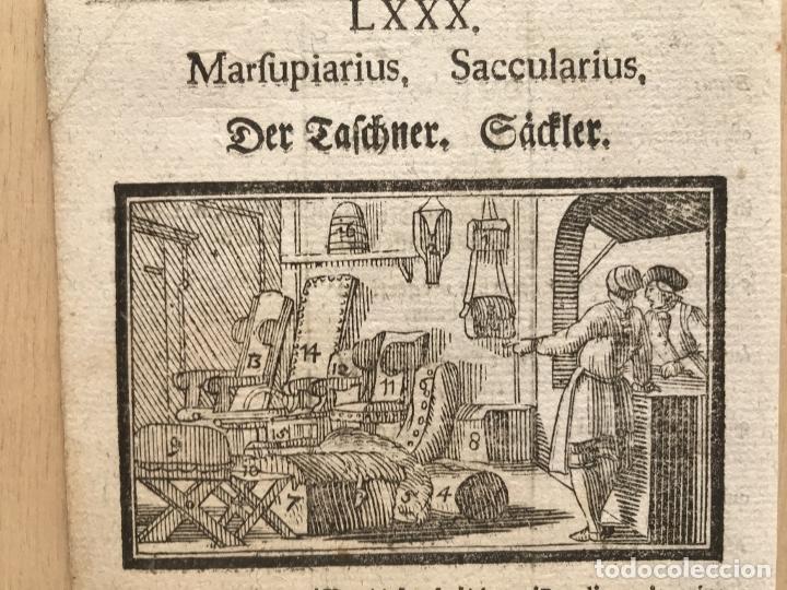 Arte: Vendedor de objetos de cuero y madera, 1754. An&oacute;nimo - Foto 4