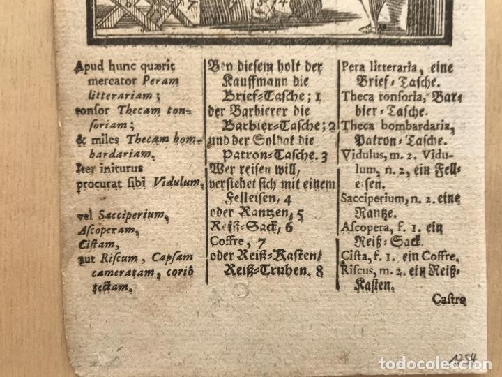 Arte: Vendedor de objetos de cuero y madera, 1754. An&oacute;nimo - Foto 5