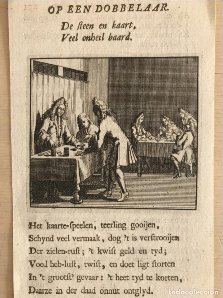 Arte: Juegos de azar (I), 1750. An&oacute;nimo - Foto 3