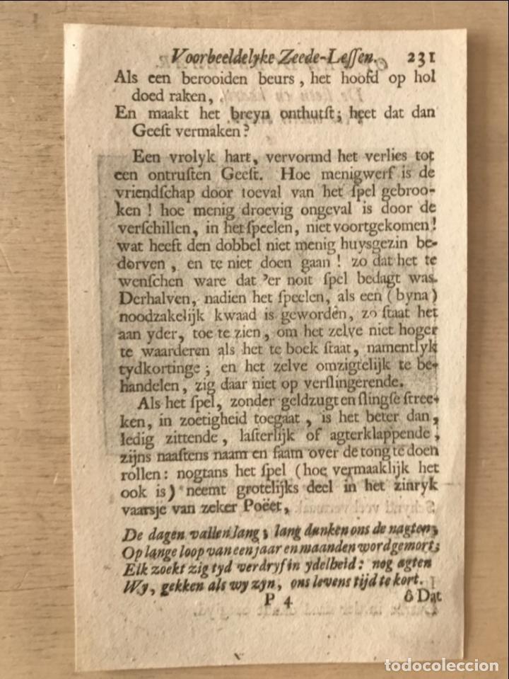Arte: Juegos de azar (I), 1750. An&oacute;nimo - Foto 4