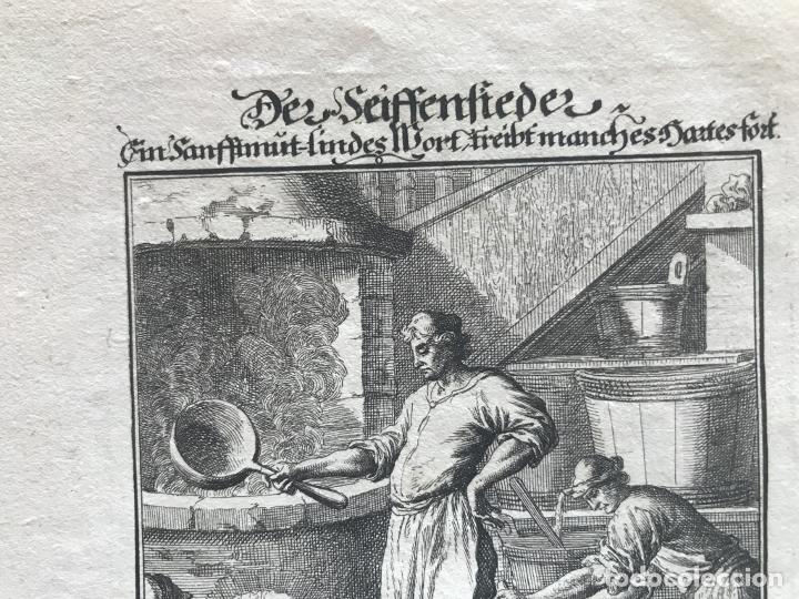Arte: Fabricantes de jab&oacute;n, 1698. Luyken/Weigel - Foto 4