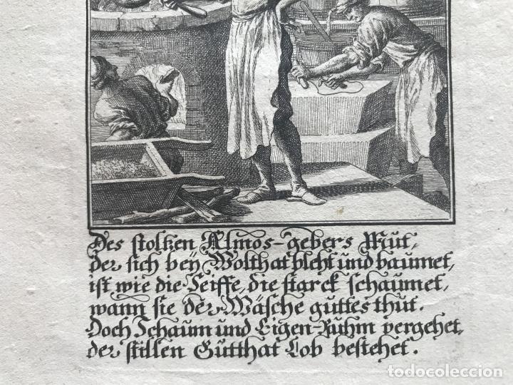 Arte: Fabricantes de jab&oacute;n, 1698. Luyken/Weigel - Foto 5