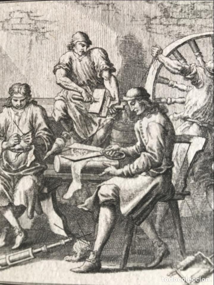 Arte: Fabricantes de calcetines, 1698. Luyken/Weigel - Foto 3