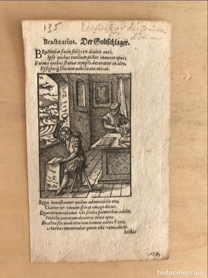 Arte: Batiendo oro, 1574. Jost Amman - Foto 2