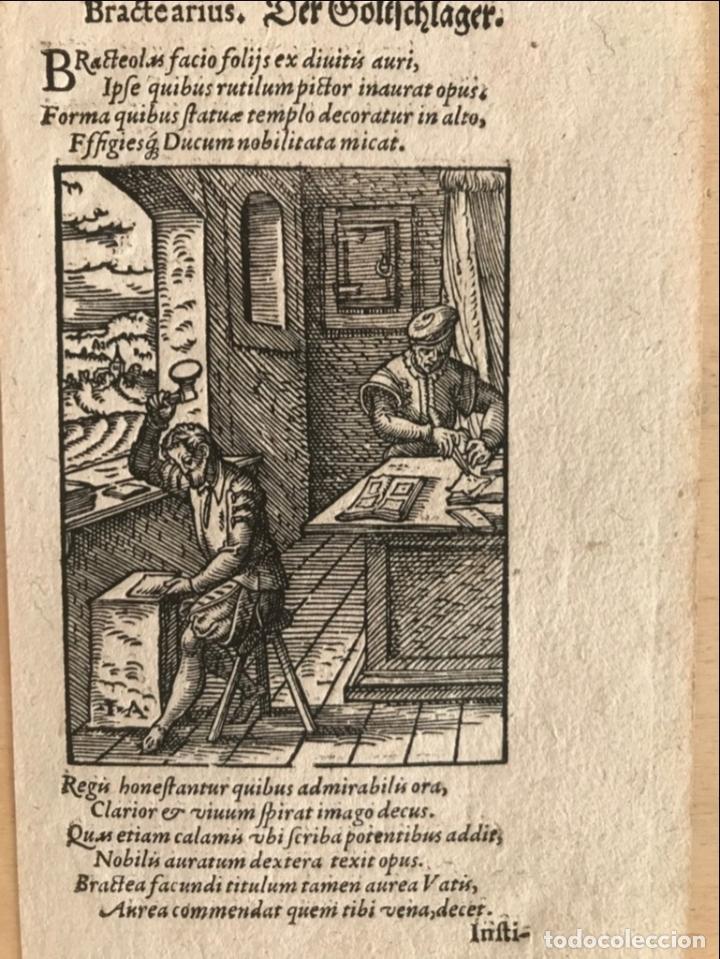 Arte: Batiendo oro, 1574. Jost Amman - Foto 3
