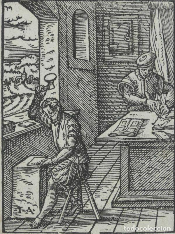 Arte: Batiendo oro, 1574. Jost Amman - Foto 1