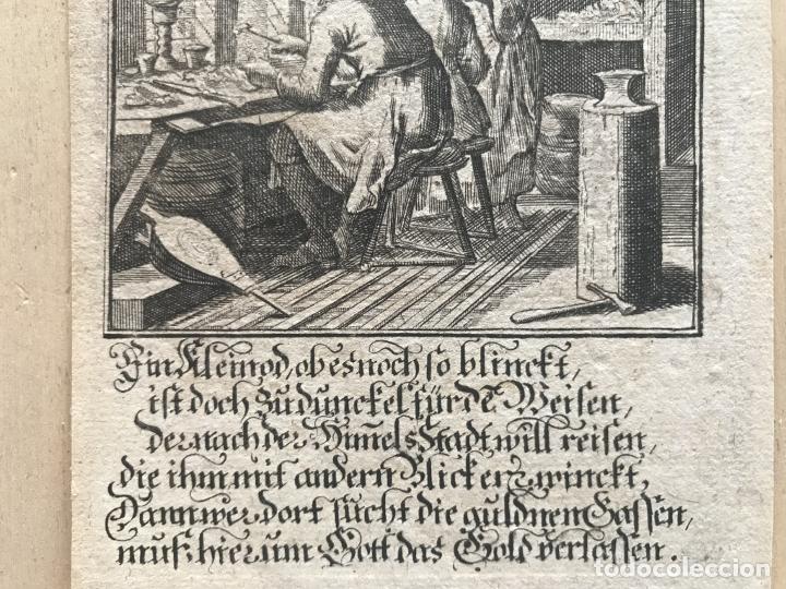 Arte: Trabajando con oro y plata, 1699. Luyken/Weigel - Foto 6